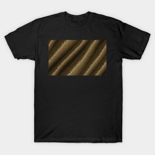 Seamless Black & Gold Texture Patterns VIII T-Shirt